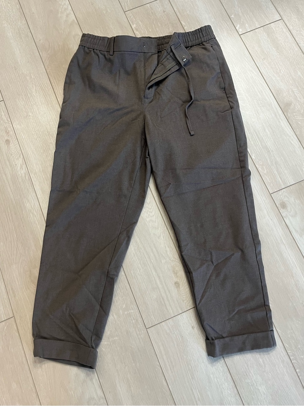 Banana Republic Men's Dark Gray Drawstring Chinos